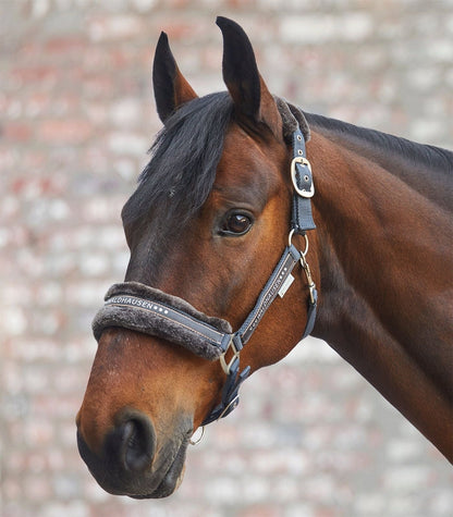Waldhausen Elegant Fleece Headcollar – Rhinestone & Fashion Ribbon Detail