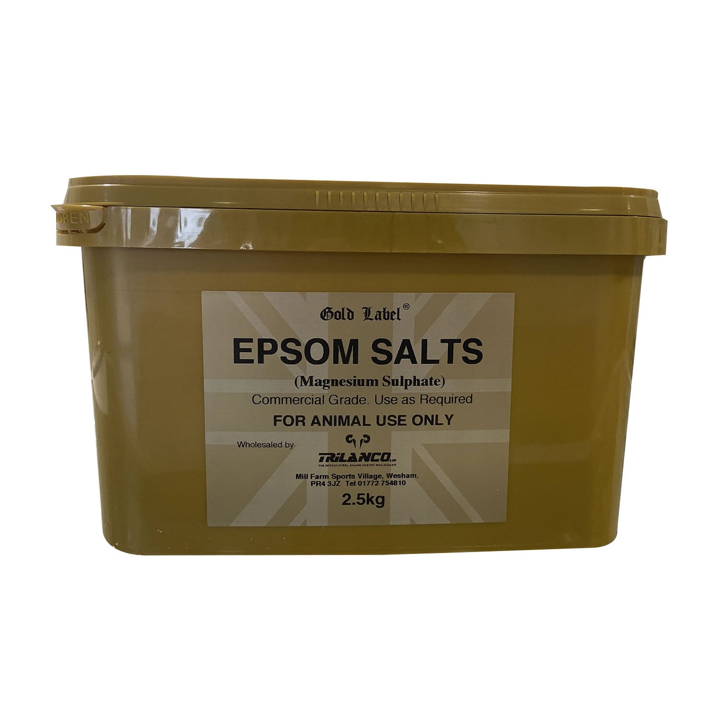 Gold Label Epsom Salts 2.5kg | Horse Poultice & Supplement | Magnesium Sulphate