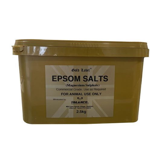 Gold Label Epsom Salts 2.5kg | Horse Poultice & Supplement | Magnesium Sulphate