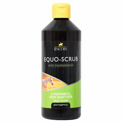 Lincoln Equo-Scrub Chlorhexidine Skin Cleanser | Antibacterial Horse Wound Wash | 500ml & 4L