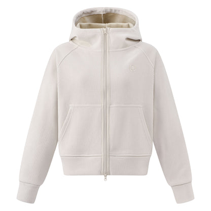 Imperial Riding Gwen Women's Riding Cardigan - Grey or Taupe Melange
