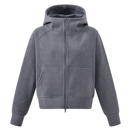 Imperial Riding Gwen Women's Riding Cardigan - Grey or Taupe Melange