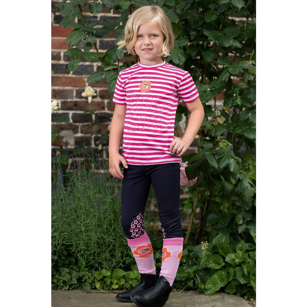 Girl's Striped Riding T-Shirt