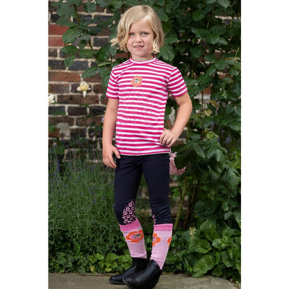 Girl's Striped Riding T-Shirt