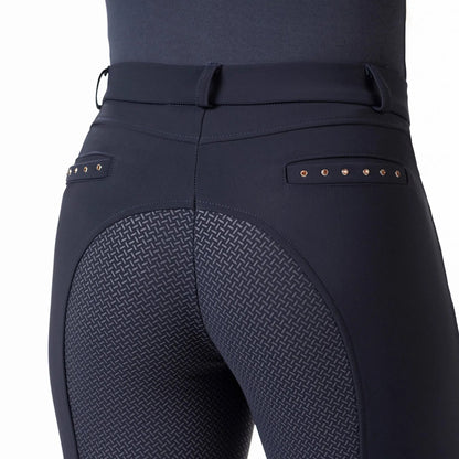 HKM Glamour Rose Gold Breeches (Full Silicone Seat)