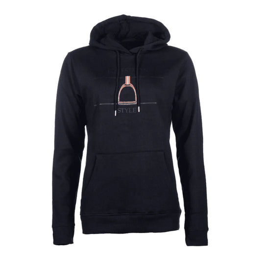 HKM Equine Sports Style Hoody - Black/Rose Gold