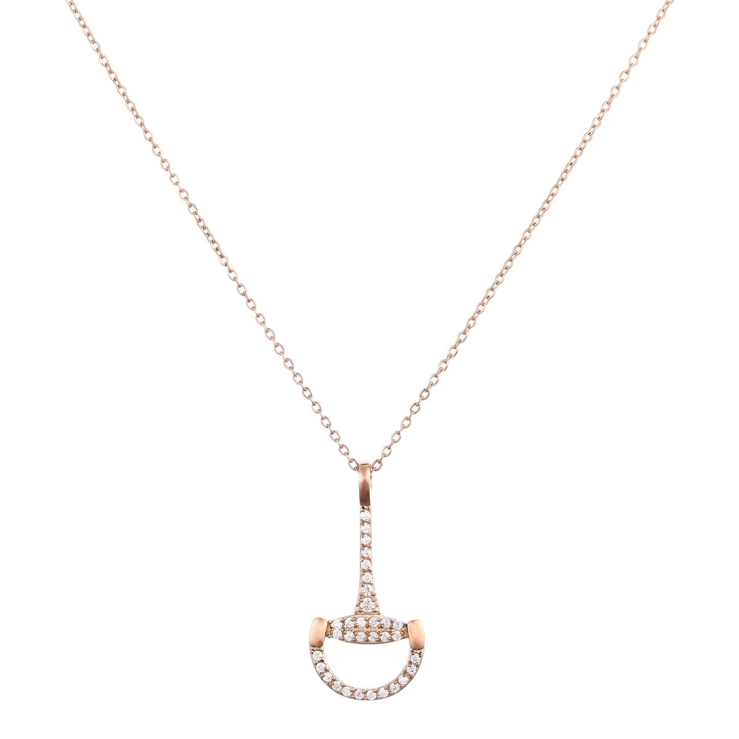 Lotta Necklace Snaffle Bit - Rose Gold