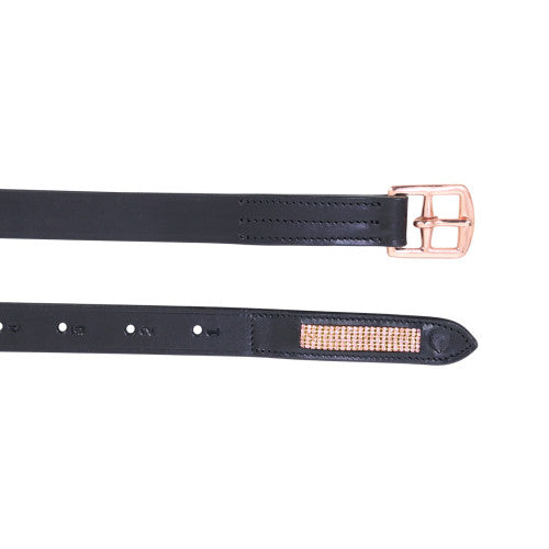 Equestrian Rosciano Rose Gold Stirrup Leathers