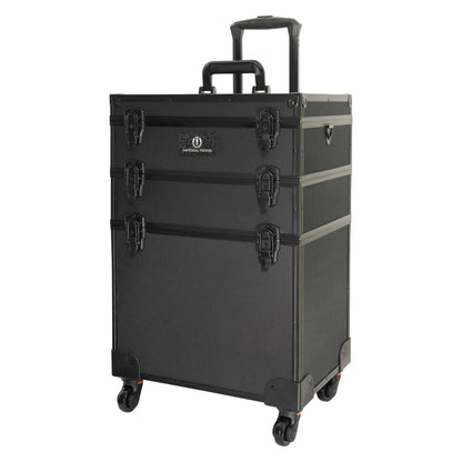 Imperial Riding IRH StackX Deluxe Grooming Box – Stackable, Wheeled | Black | Saddlery-Online