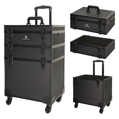 Imperial Riding IRH StackX Deluxe Grooming Box – Stackable, Wheeled | Black | Saddlery-Online