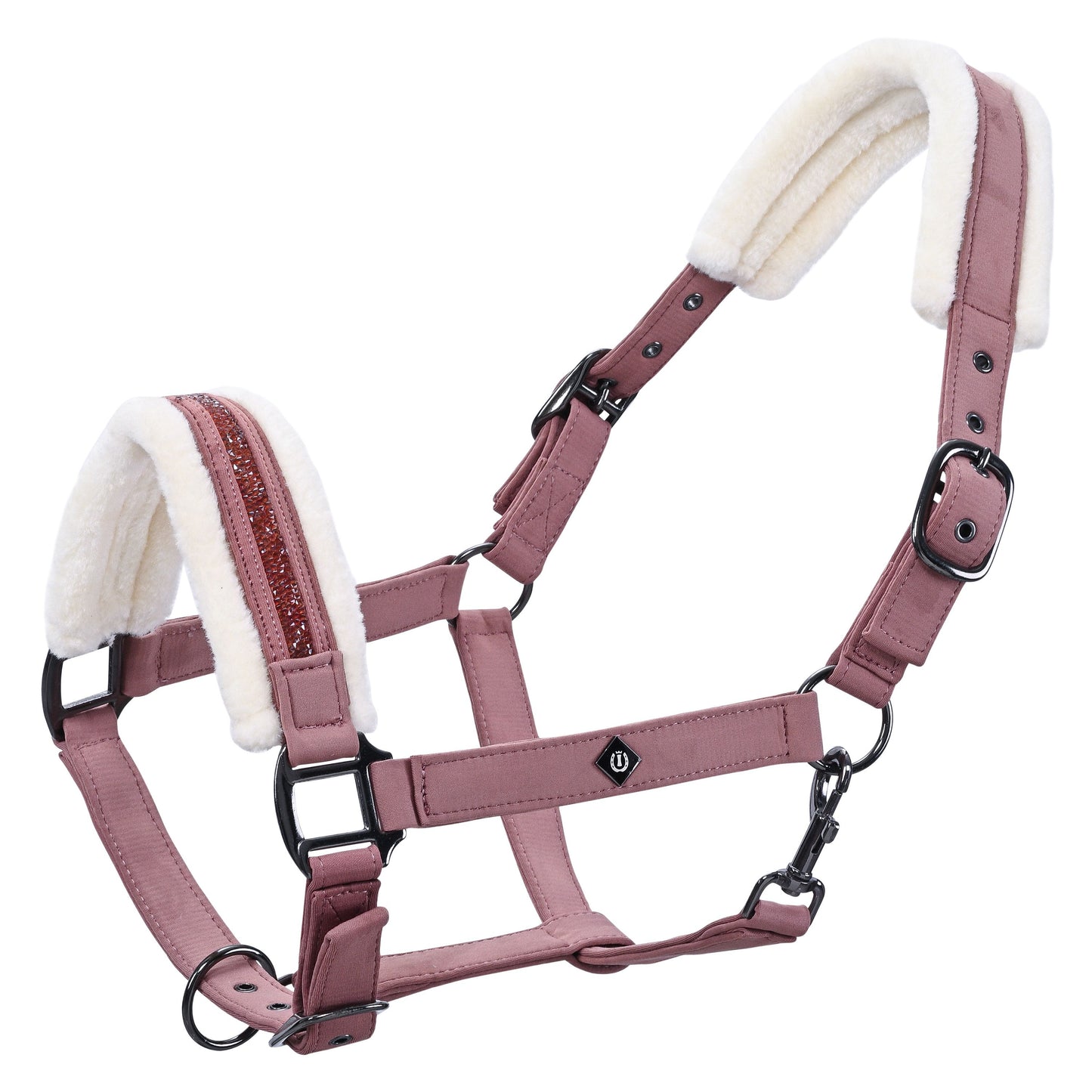 Imperial Riding Jewel Headcollar with Matching Rope - Chocolate or Mauve