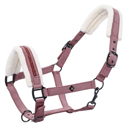Imperial Riding Jewel Headcollar with Matching Rope - Chocolate or Mauve