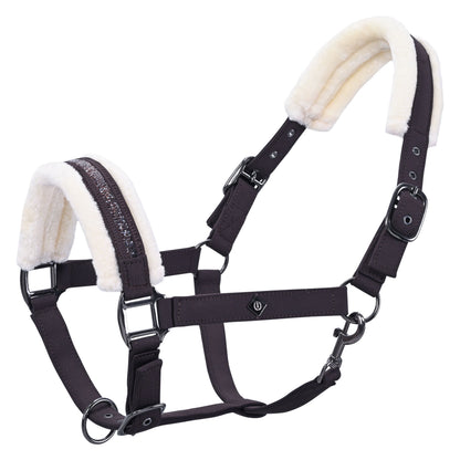 Imperial Riding Jewel Headcollar with Matching Rope - Chocolate or Mauve