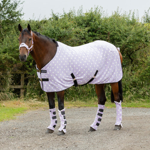 Dotty Fleece Rug - Lavish Lilac