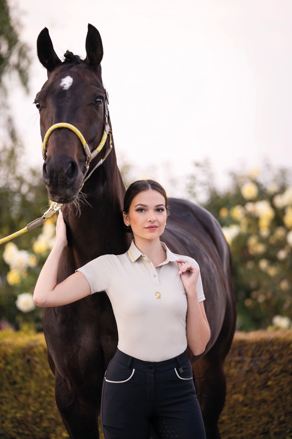 Limone Sportive Headcollar & Rope Set Grey/Beige