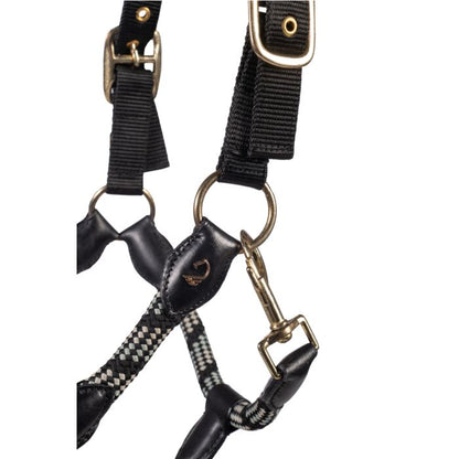Limone Sportive Headcollar & Rope Set - Black