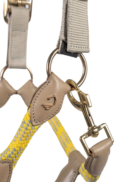 Limone Sportive Headcollar & Rope Set Grey/Beige