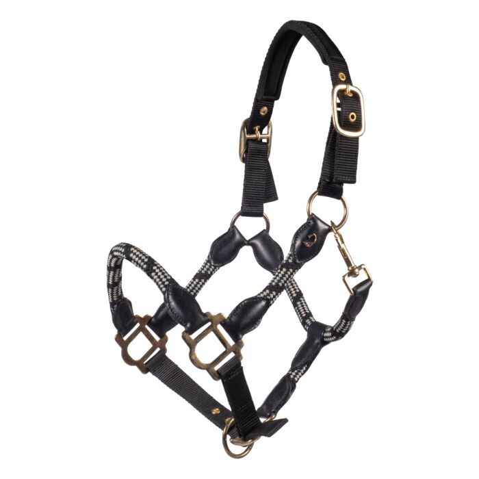 Limone Sportive Headcollar & Rope Set - Black