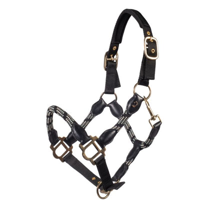 Limone Sportive Headcollar & Rope Set - Black