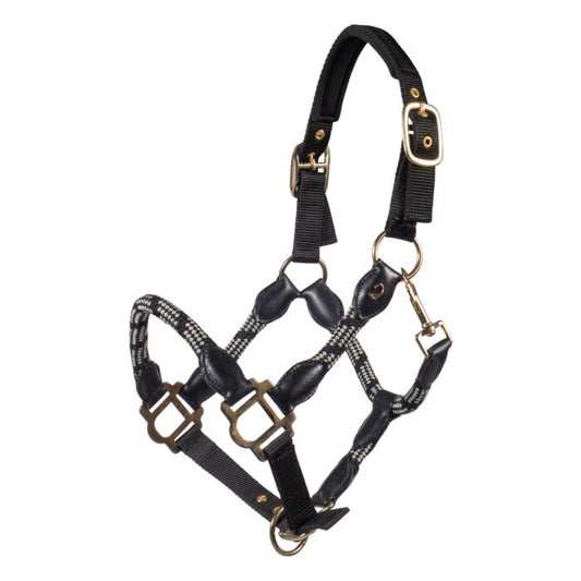 Limone Sportive Headcollar & Rope Set - Black