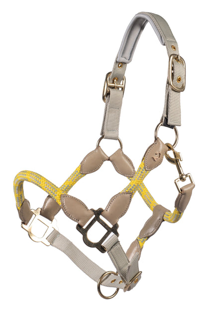 Limone Sportive Headcollar & Rope Set Grey/Beige