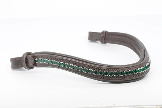 Sparkle Browband Quick Fit - Green Sparkle