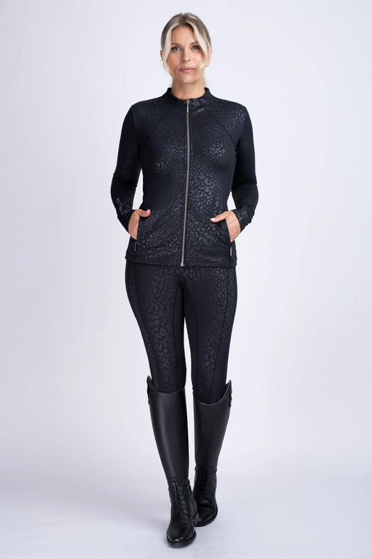 Leopard/Diamante Leggings - Adult