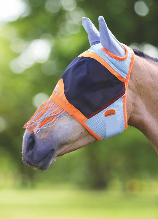Air Motion Fly Mask with Ears & Fringe