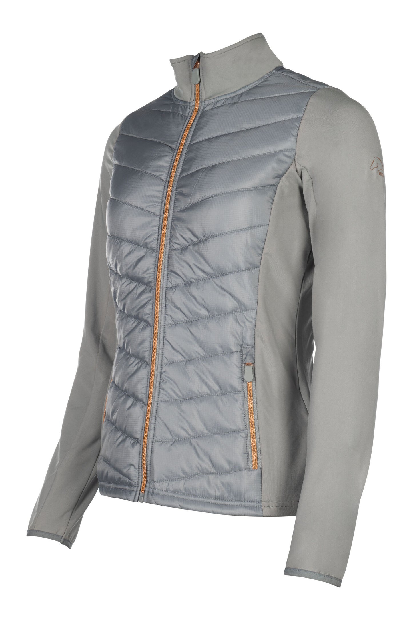 Prag Style Jersey/Nylon Jacket (Grey/Rose Gold)