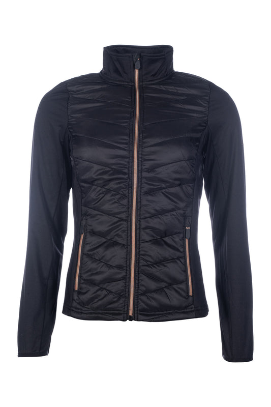 Prag Style Jersey/Nylon Jacket (Black/Rose Gold)