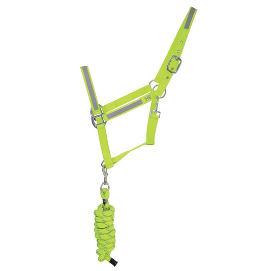 Reflector Headcollar & Lead Rope Set | Hi-Vis | HY Equestrian
