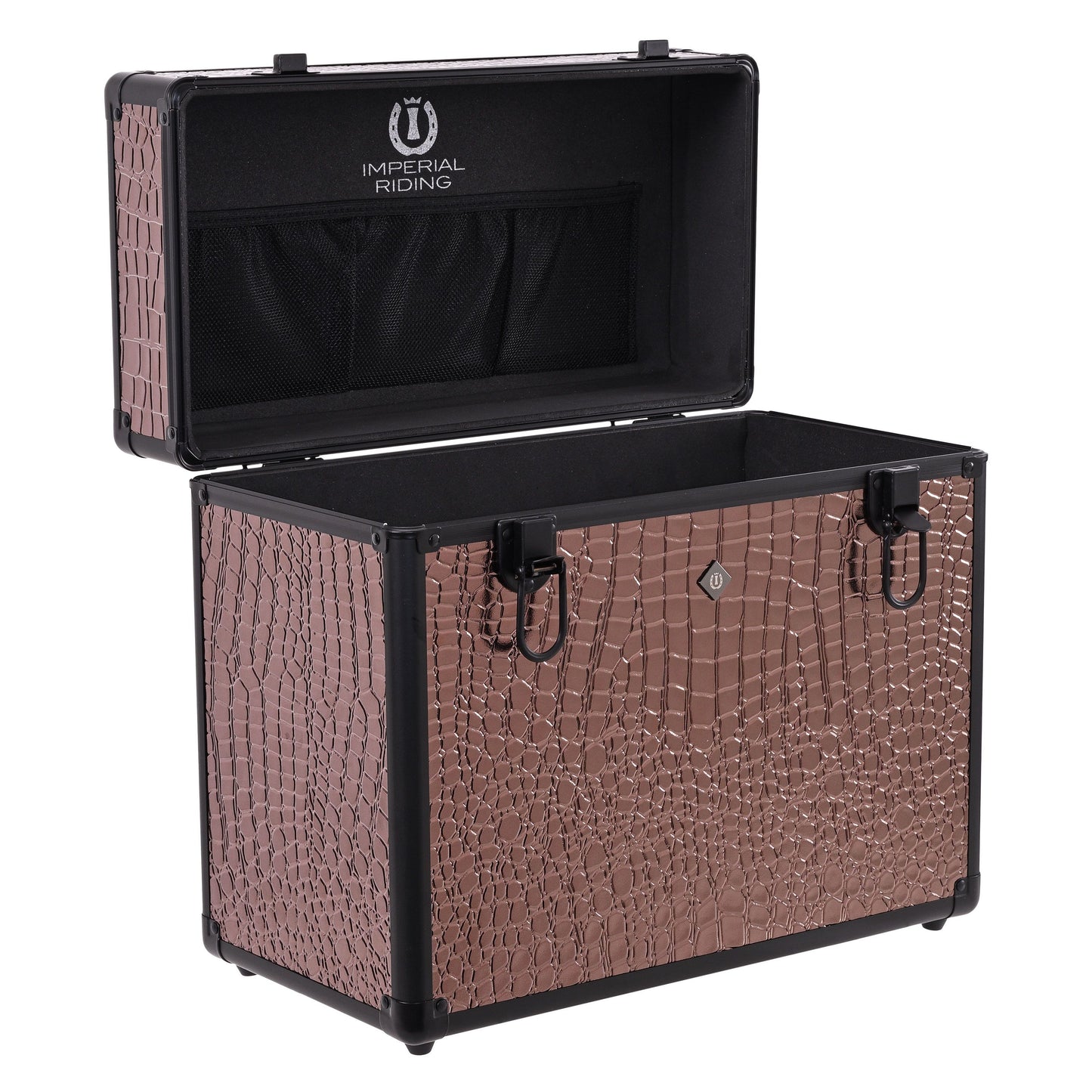 Imperial Riding Slimline Grooming Box - Brown Croco