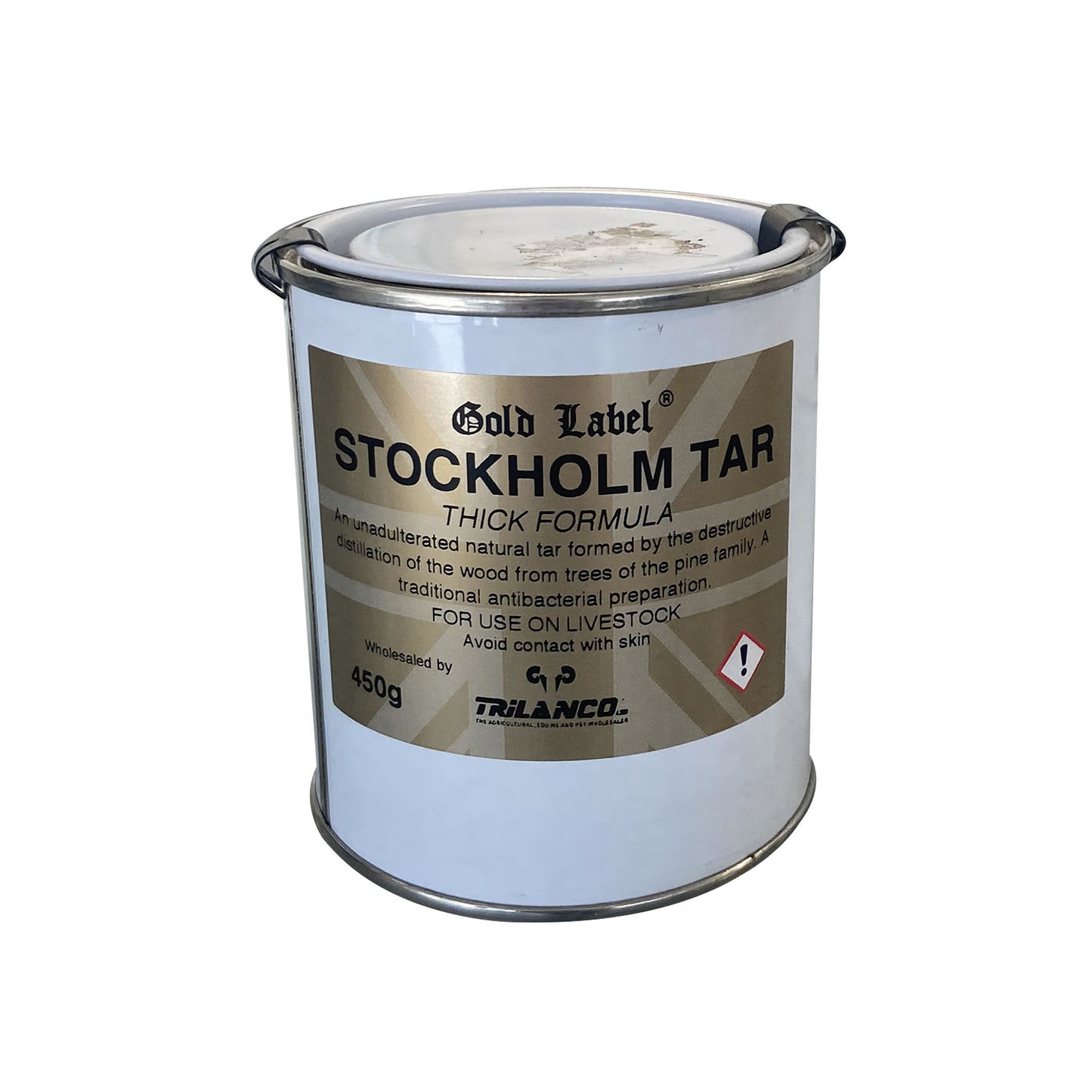 Gold Label Stockholm Tar | Traditional Antiseptic Hoof Tar | 450g Tin