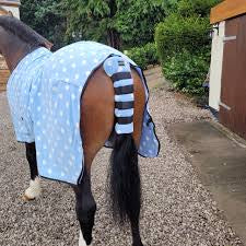 Dotty Fleece Tail Guard - Red or Blue