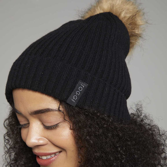 Dual Bobble Beanie (Comes with 2 Pom Poms)