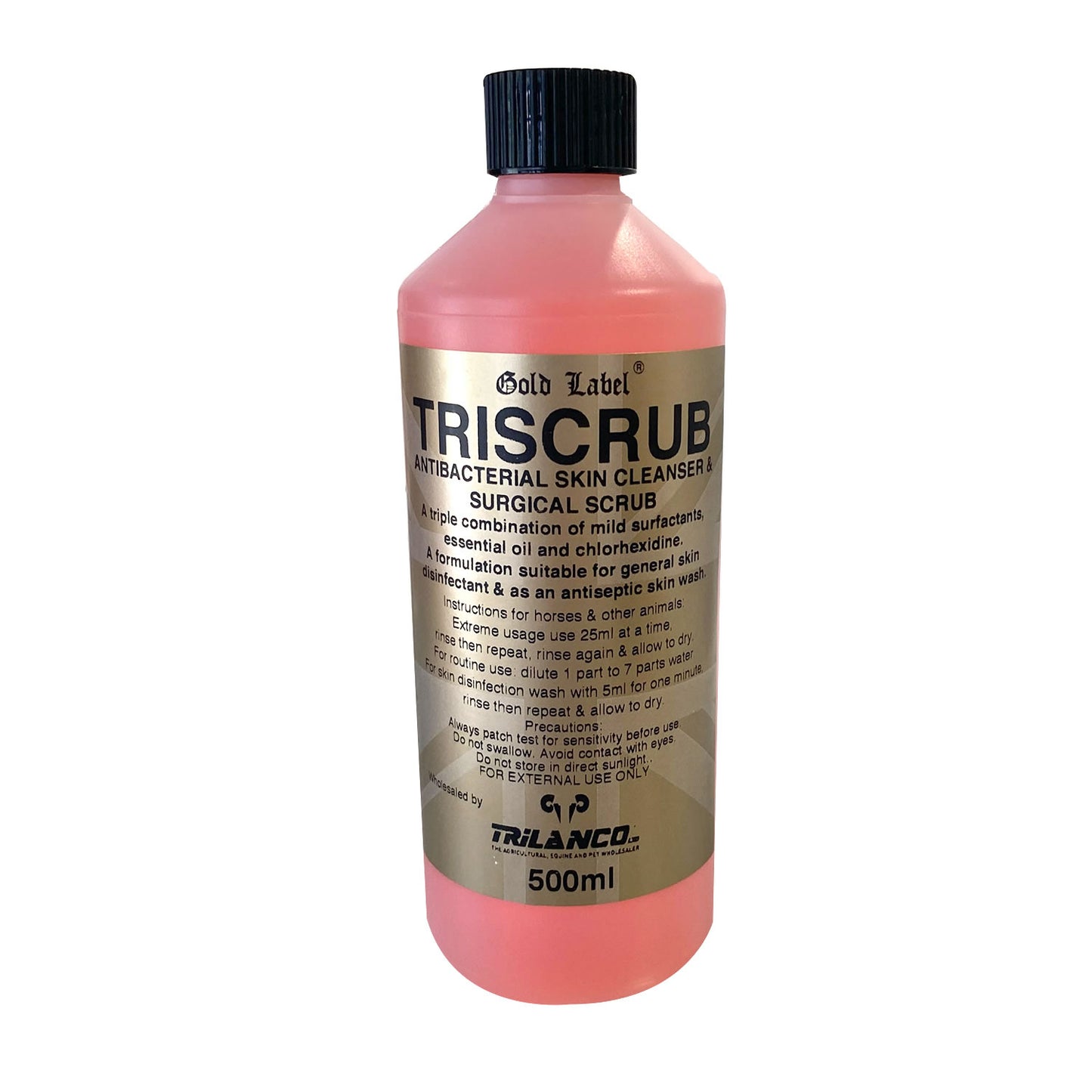 Gold Label Triscrub Antibacterial Skin Cleanser & Surgical Scrub for Horses