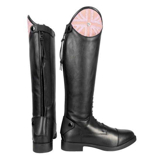 Hy Equestrian Union Jack Riding Boots - PINK