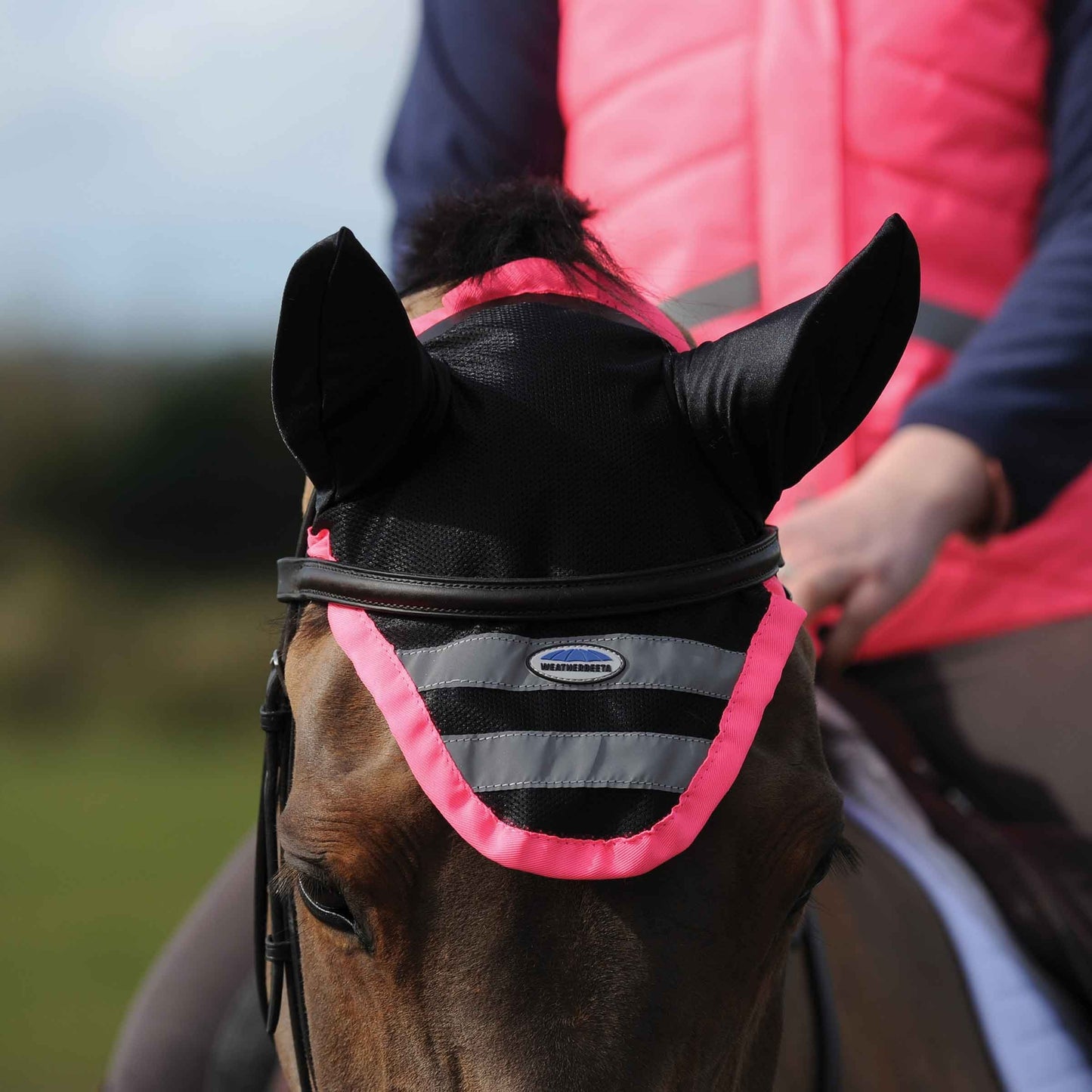 Reflective Ear Bonnet - Pink