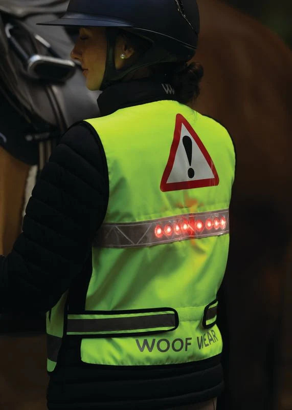 Woof Wear LED Hi-Vis Riding Vest - Yellow