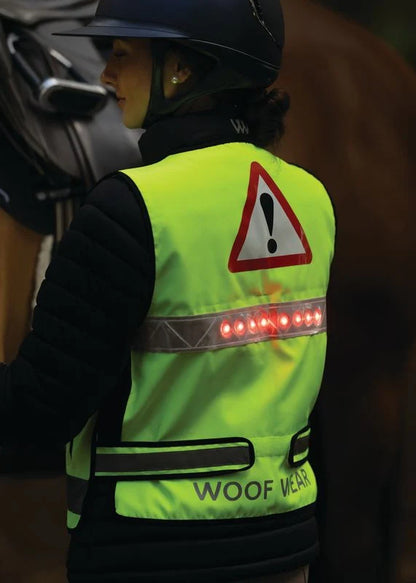 Woof Wear LED Hi-Vis Riding Vest - Yellow