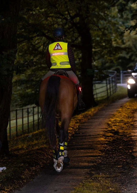 Woof Wear LED Hi-Vis Riding Vest - Yellow