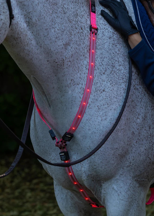 Woof Wear LED Horse Neck Band - Hi Viz Pink