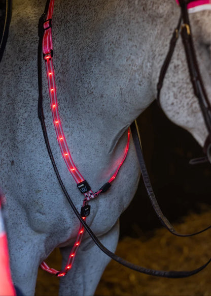Woof Wear LED Horse Neck Band - Hi Viz Pink