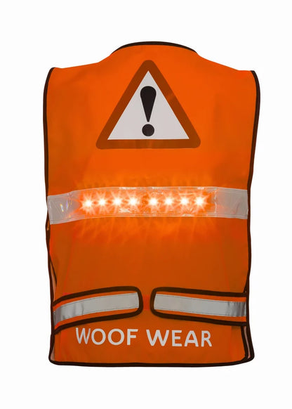 Woof Wear LED Hi-Vis Riding Waistcoat - Orange