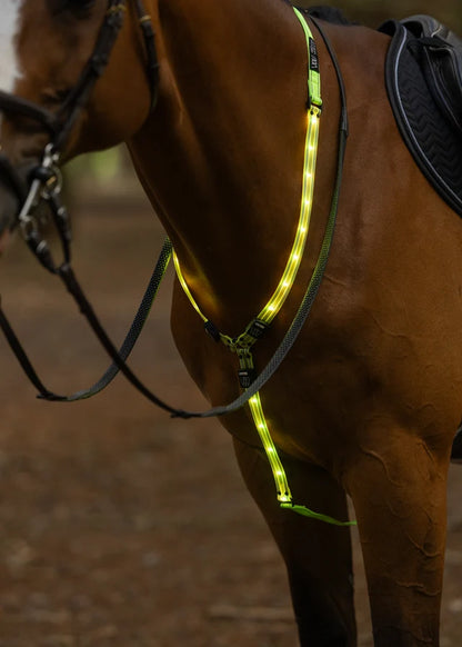 Woof Wear LED Horse Neck Band - Hi Viz Yellow