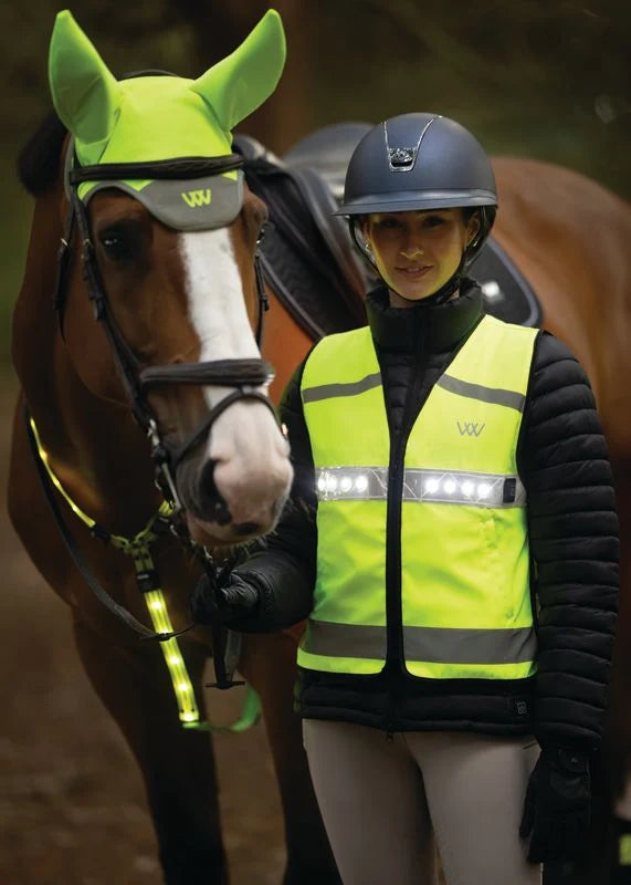 Woof Wear LED Hi-Vis Riding Vest - Yellow