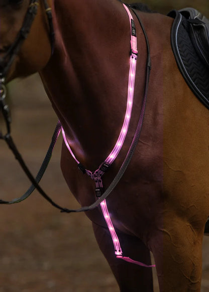 Woof Wear LED Horse Neck Band - Hi Viz Pink