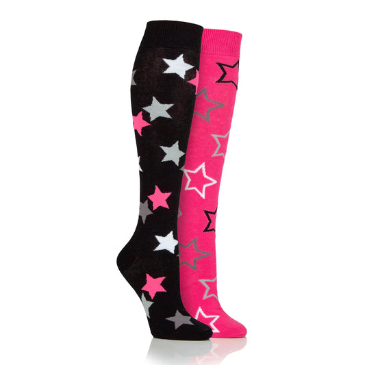 Platinum Ladies Lightweight Star Socks - York